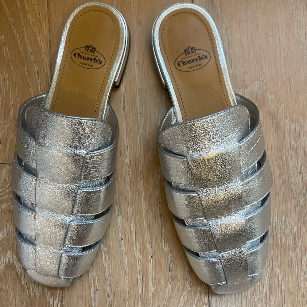 Church's Silver Sandals